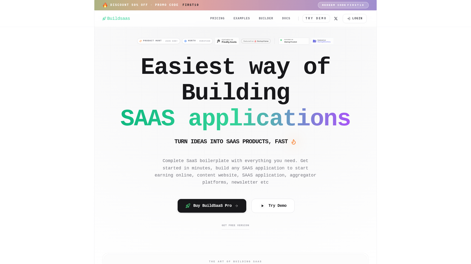 Next.js SaaS Boilerplate - Product Image