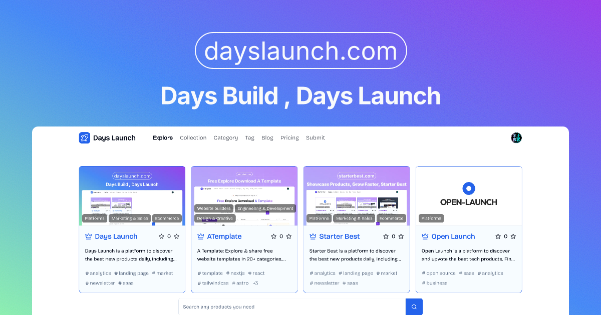Days Launch - Product Image