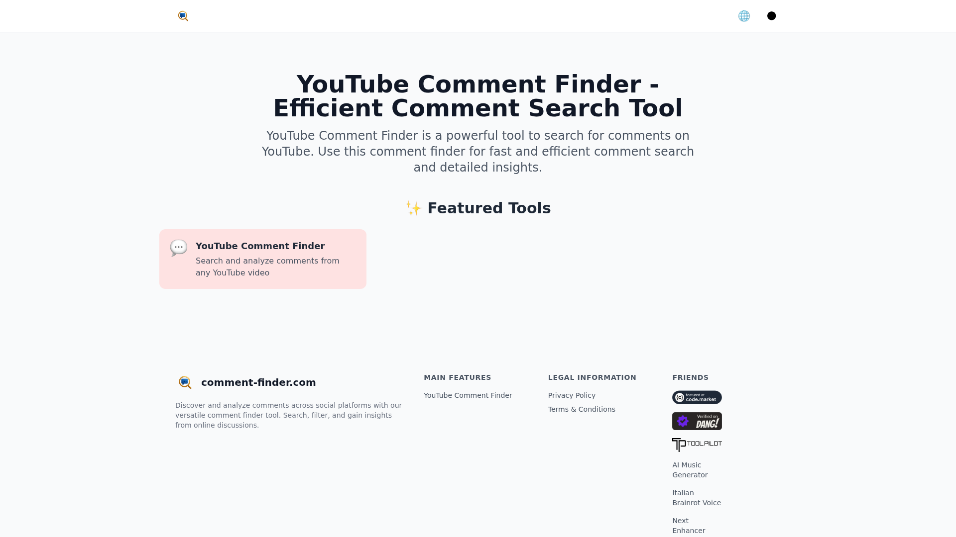 YouTube Comment Finder logo