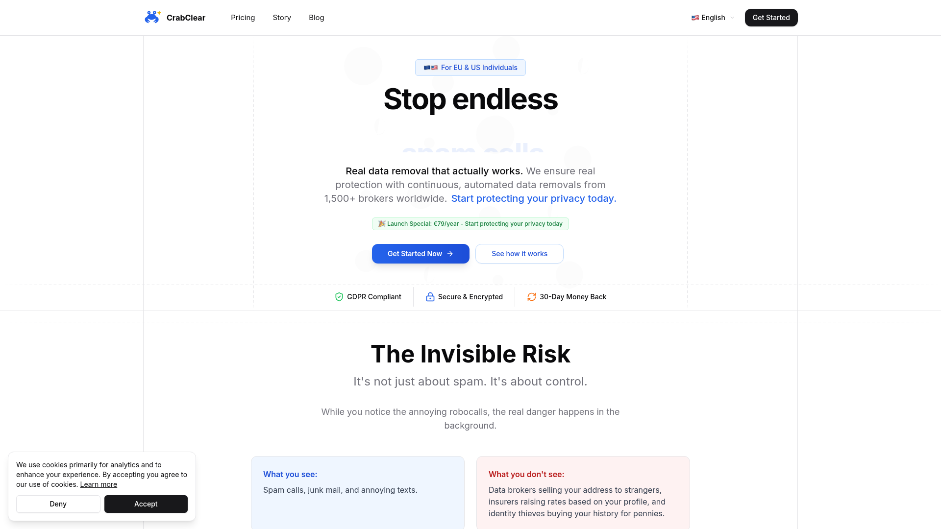 CrabClear - Product Image