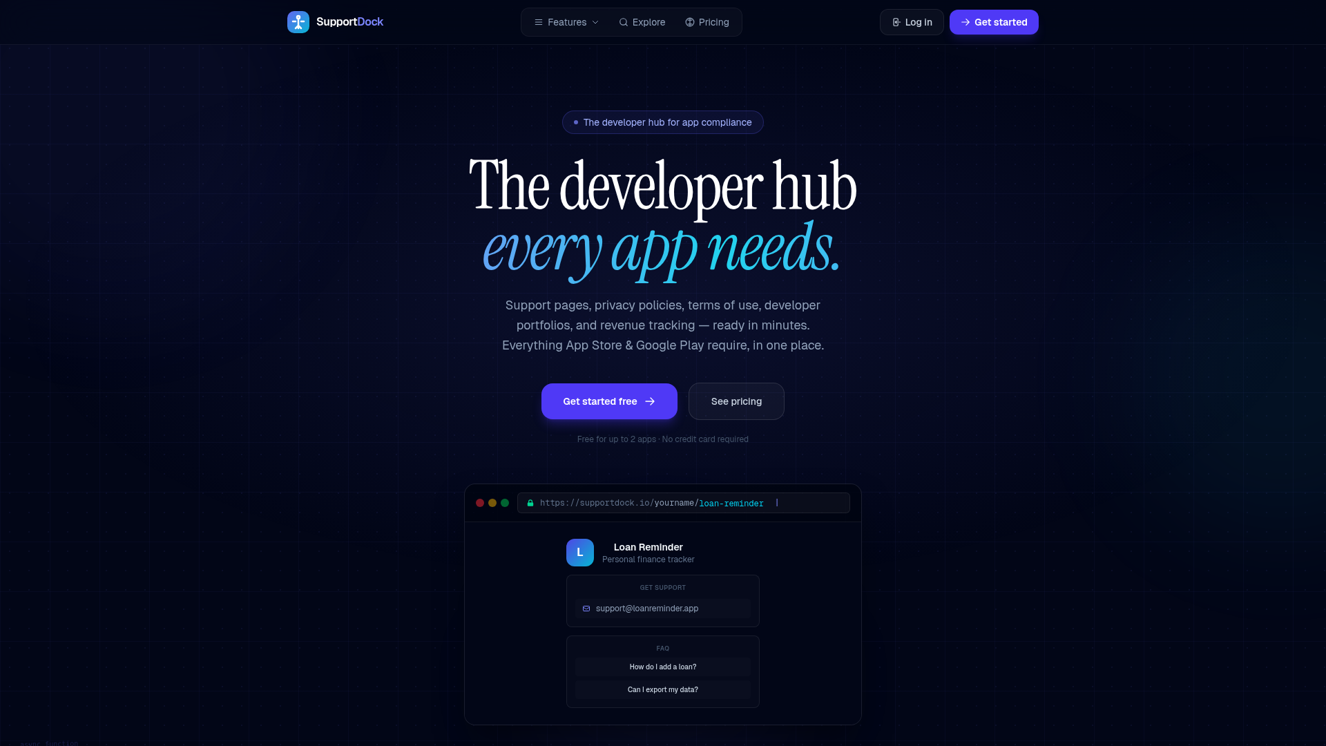 SupportDock - Product Image