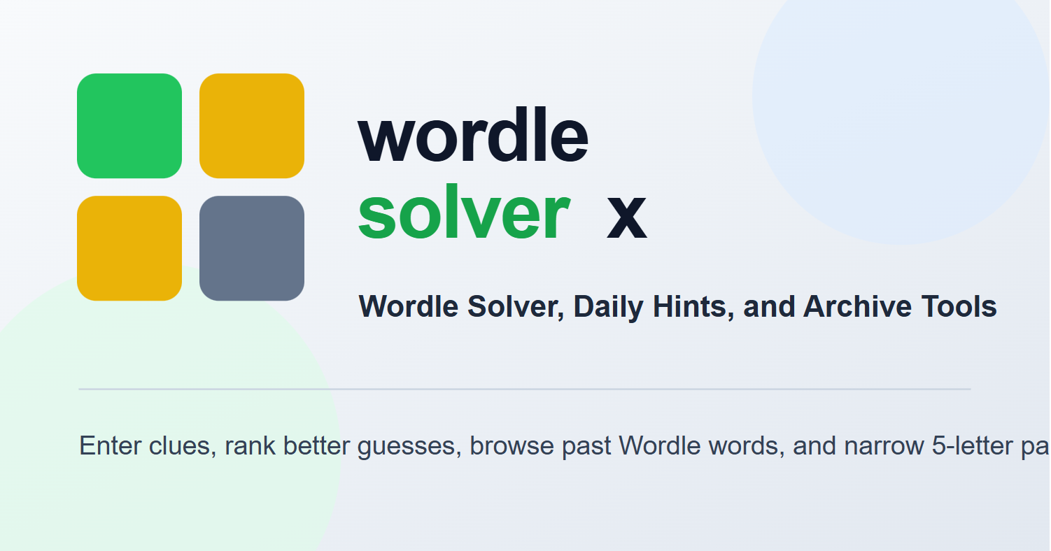 WordleSolverX - Product Image