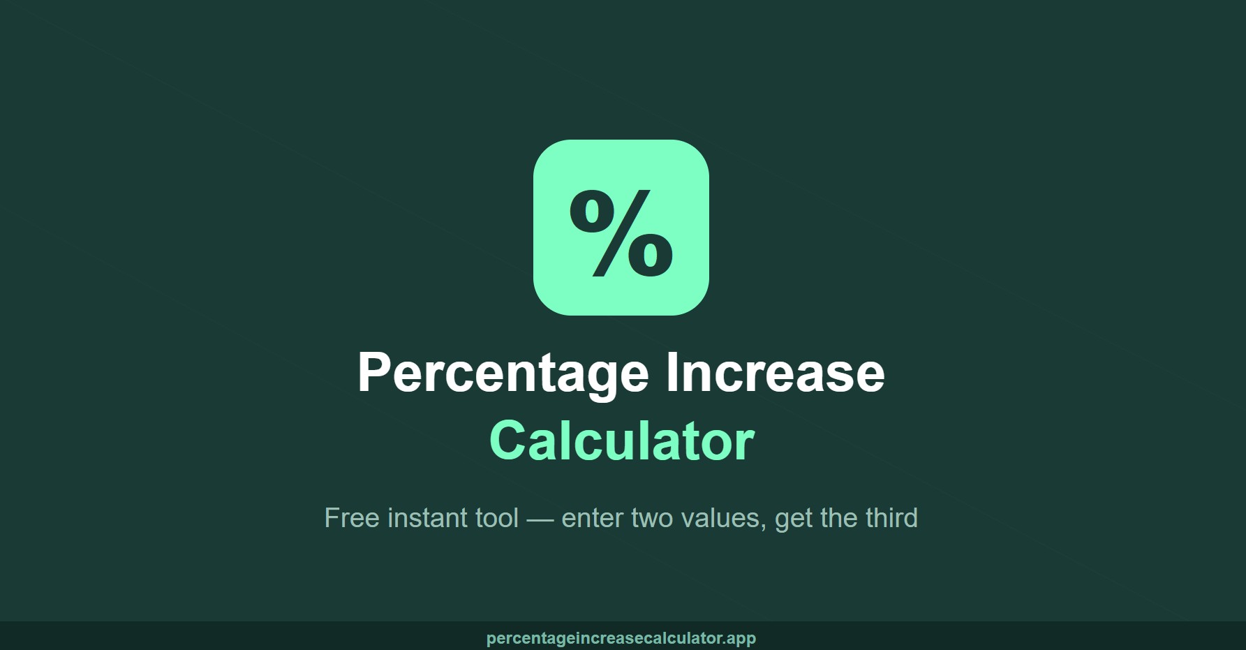 Percentage Increase Calculator - Product Image