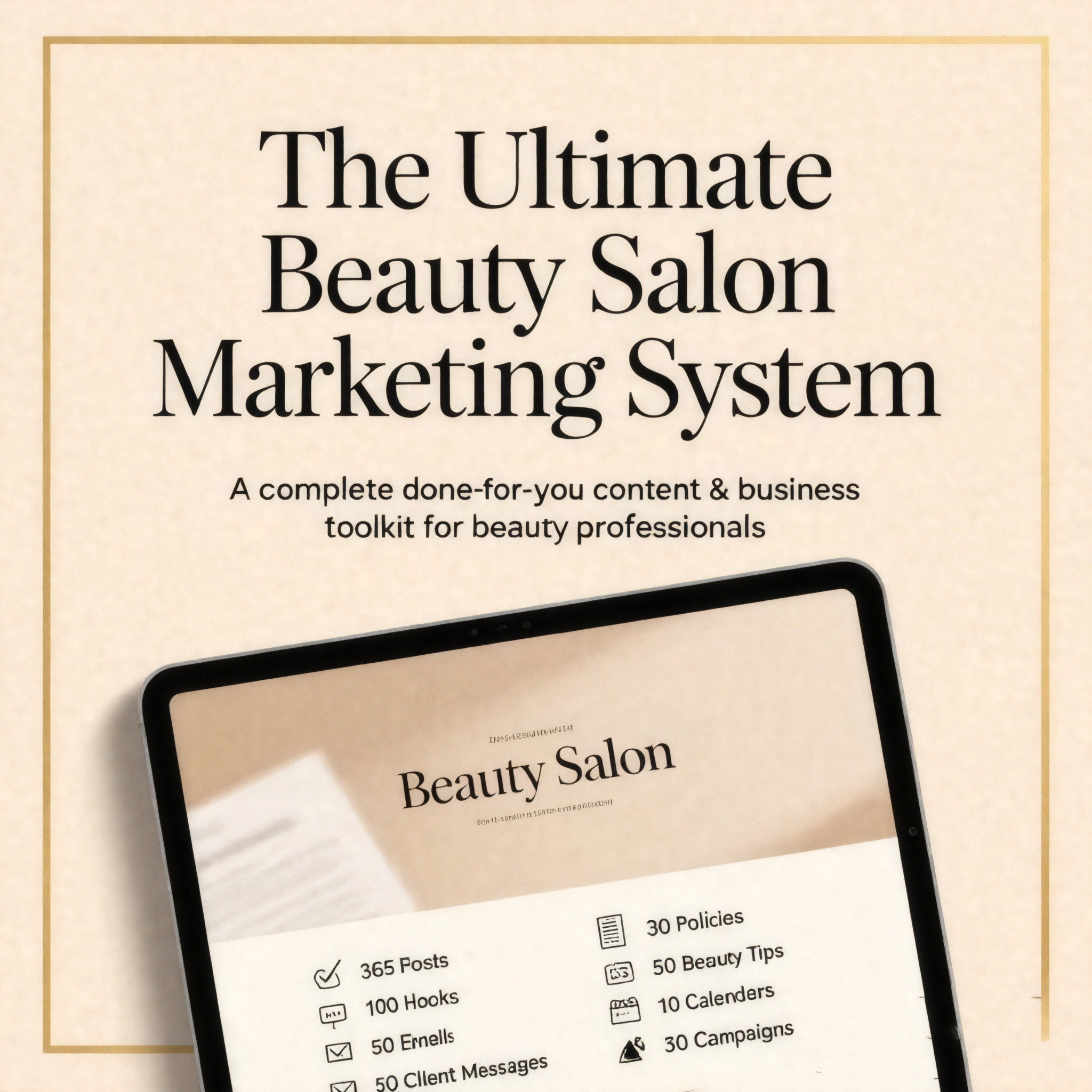 Ultimate Beauty Salon Marketing System - Product Image