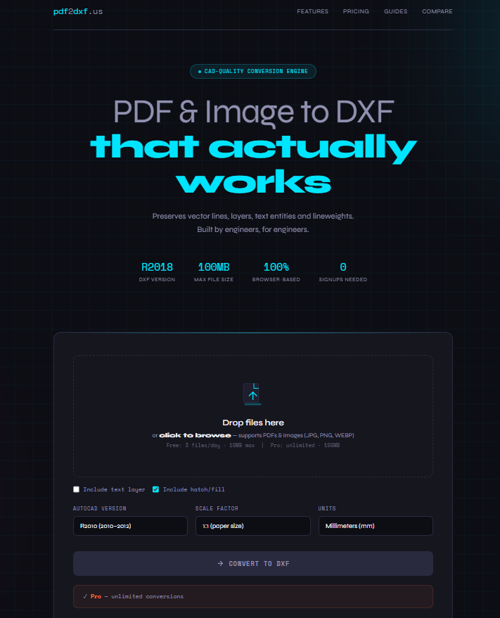 pdf2dxf.us - Product Image