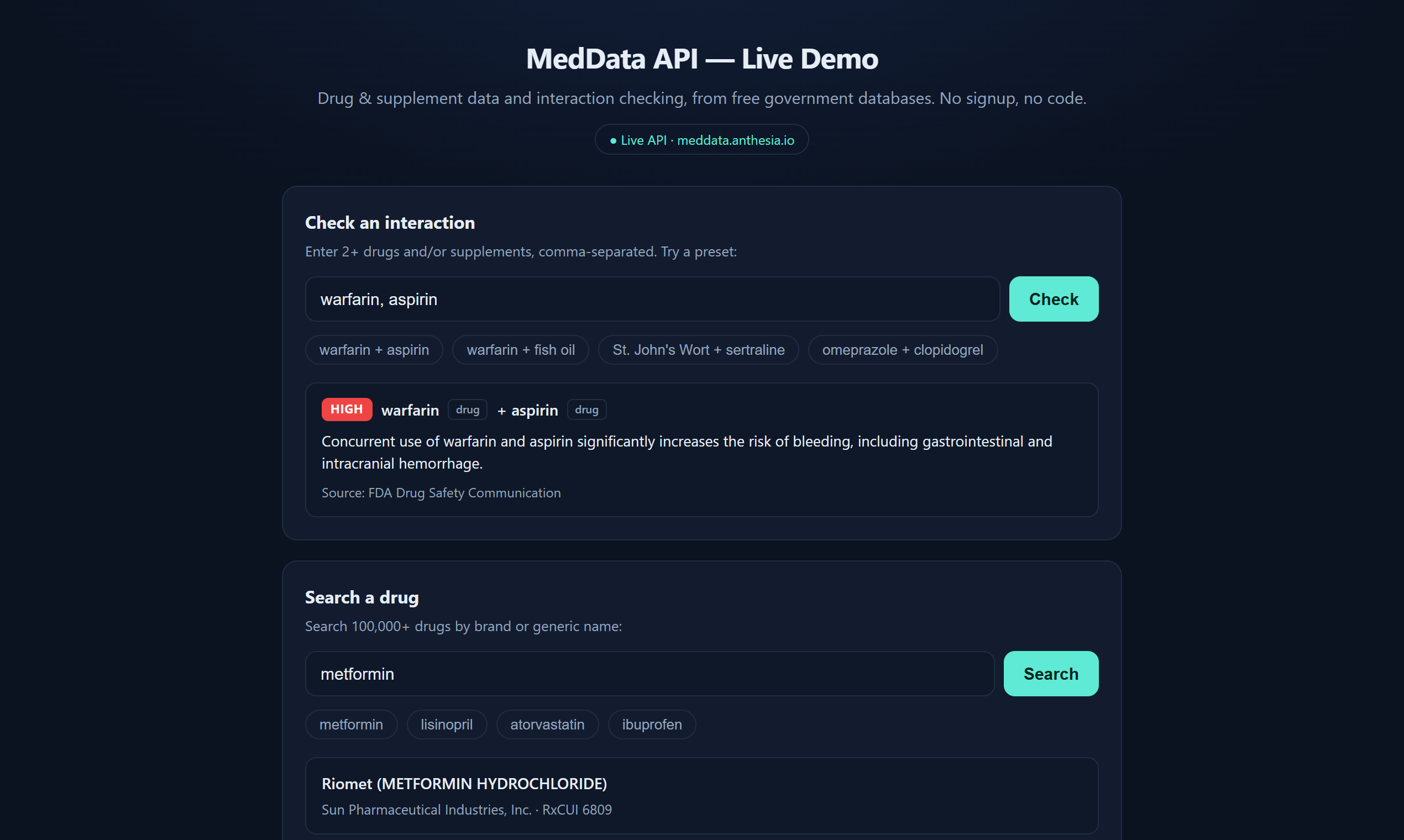 MedData API - Product Image